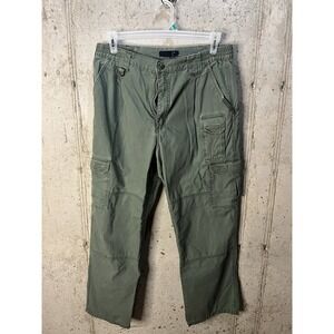 Mens 5.11 Tactical Pants Green Cargo Pocket Sz 34X30 Utility Pants